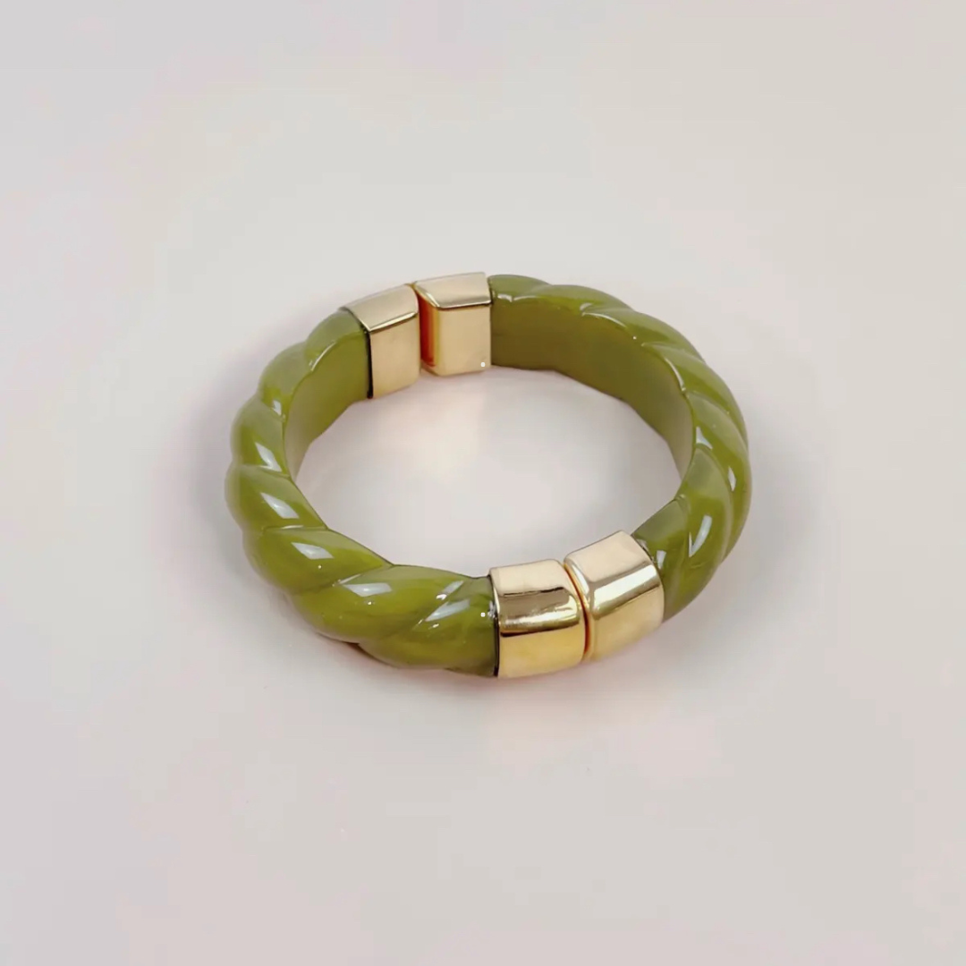 Bracelet Émeraude Tressé