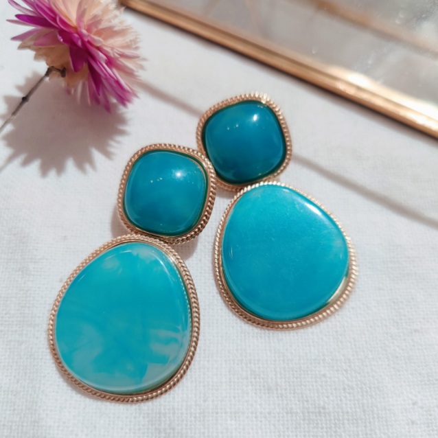 Boucles d’oreilles Turquoise Riviera