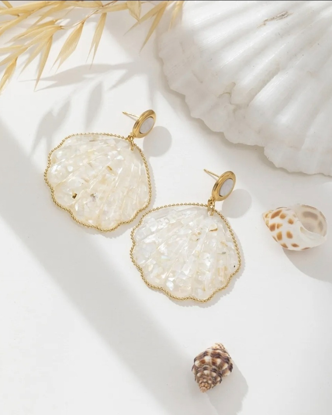 Boucles d'oreilles Corail