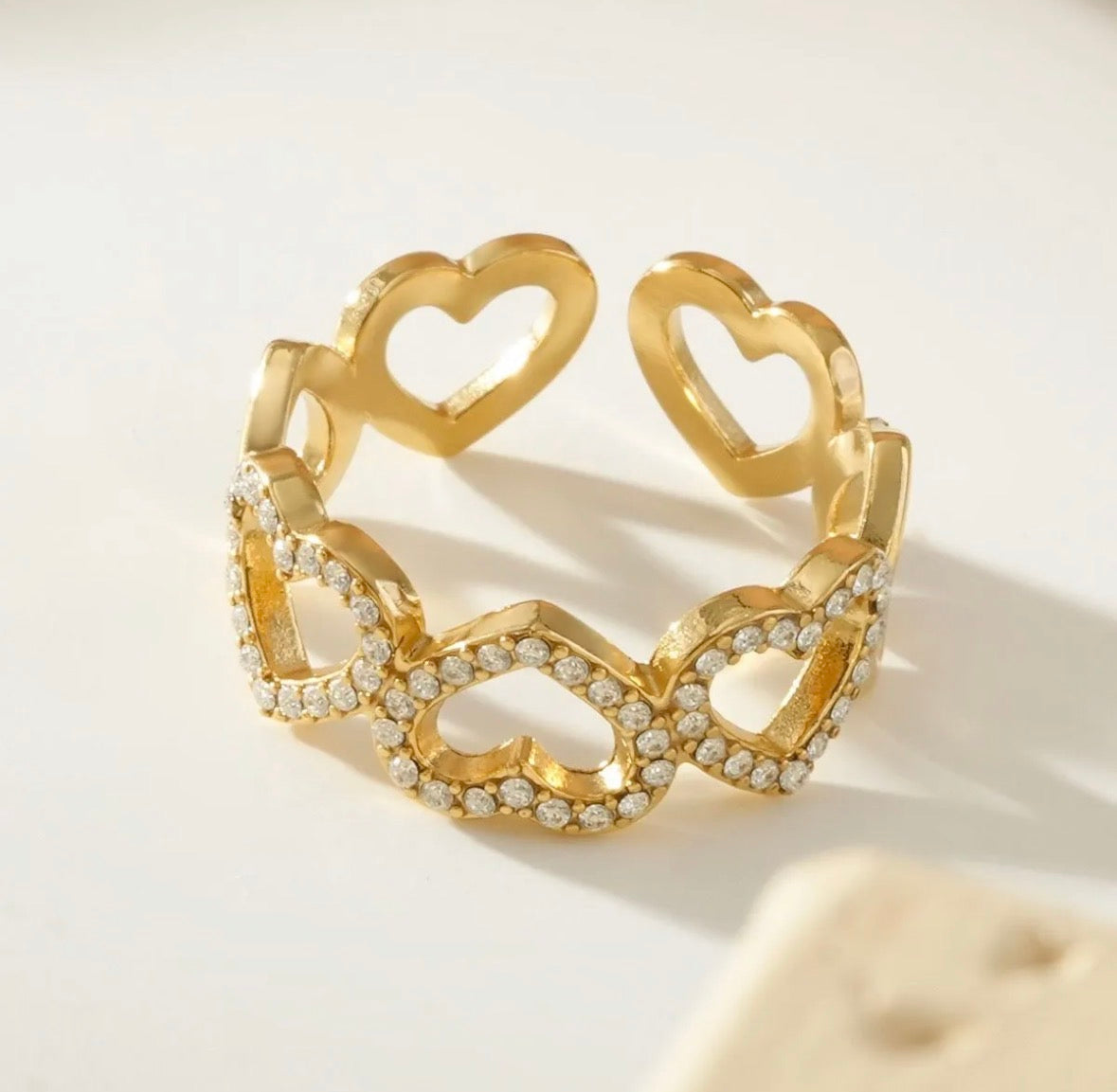 Bague Cœurs Éclatants