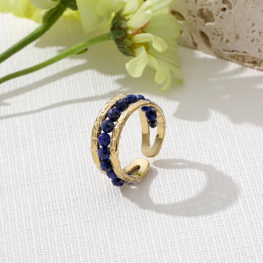 Bague Ajustable Perles Colorées