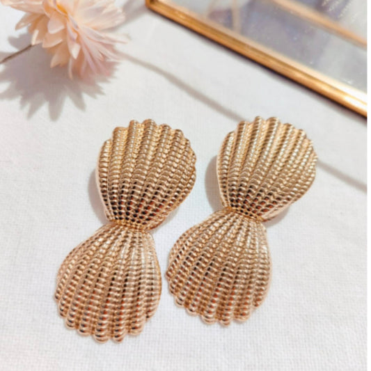 Boucles d’oreilles Coquillages dorés