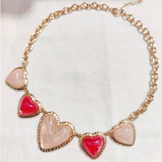 Collier Cœurs Romantique – Éclat & Douceur