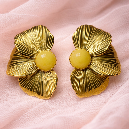 Boucles d’oreilles Élégance fleurie