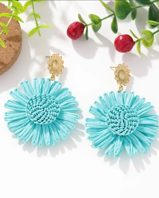 Boucles d'oreilles Bleuet