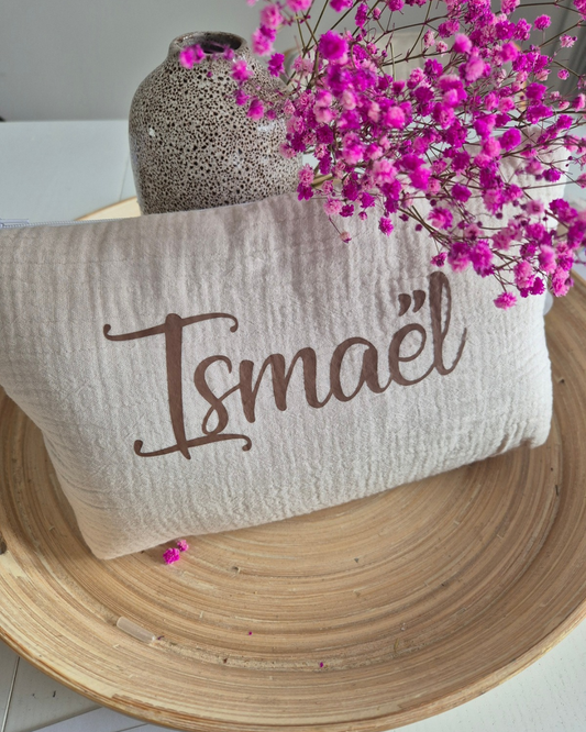 Trousse en gaze de coton