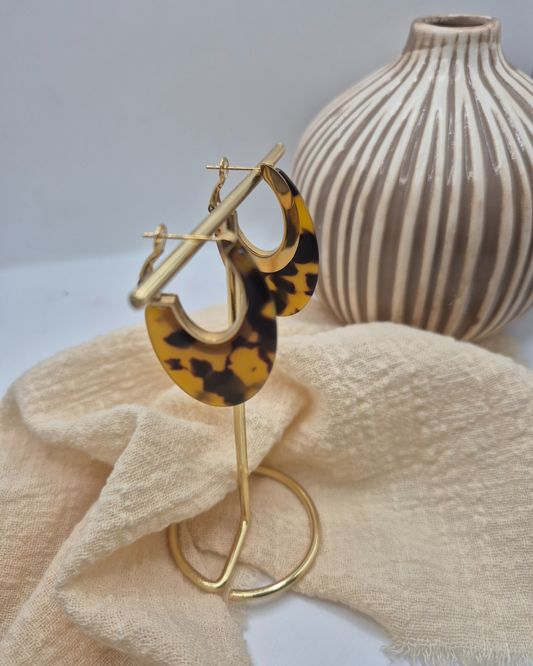 Boucles d'oreilles Miel